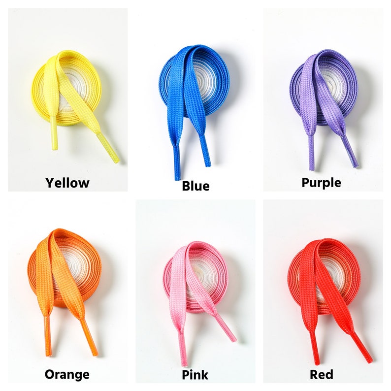 Gradient Shoelaces Tie Dye Shoelaces Etsy