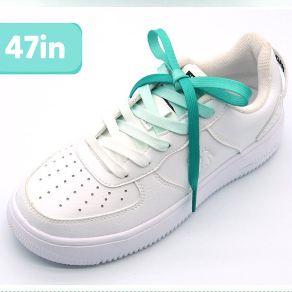 47 en lacets couleur MINT remplacement pour baskets, lacets colorés, vert menthe, décorations de chaussures, lacets turquoise