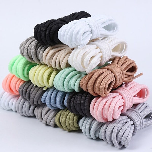 Yeezy laces replacement, 20 colors, Shoelaces for Running Shoes, Round Shoe Laces, Classic Shoelaces, Laces replacement for Boost 350