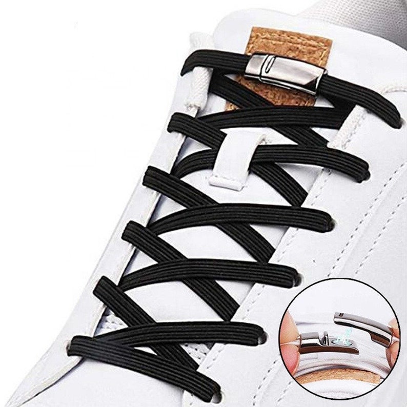 black thin shoelaces