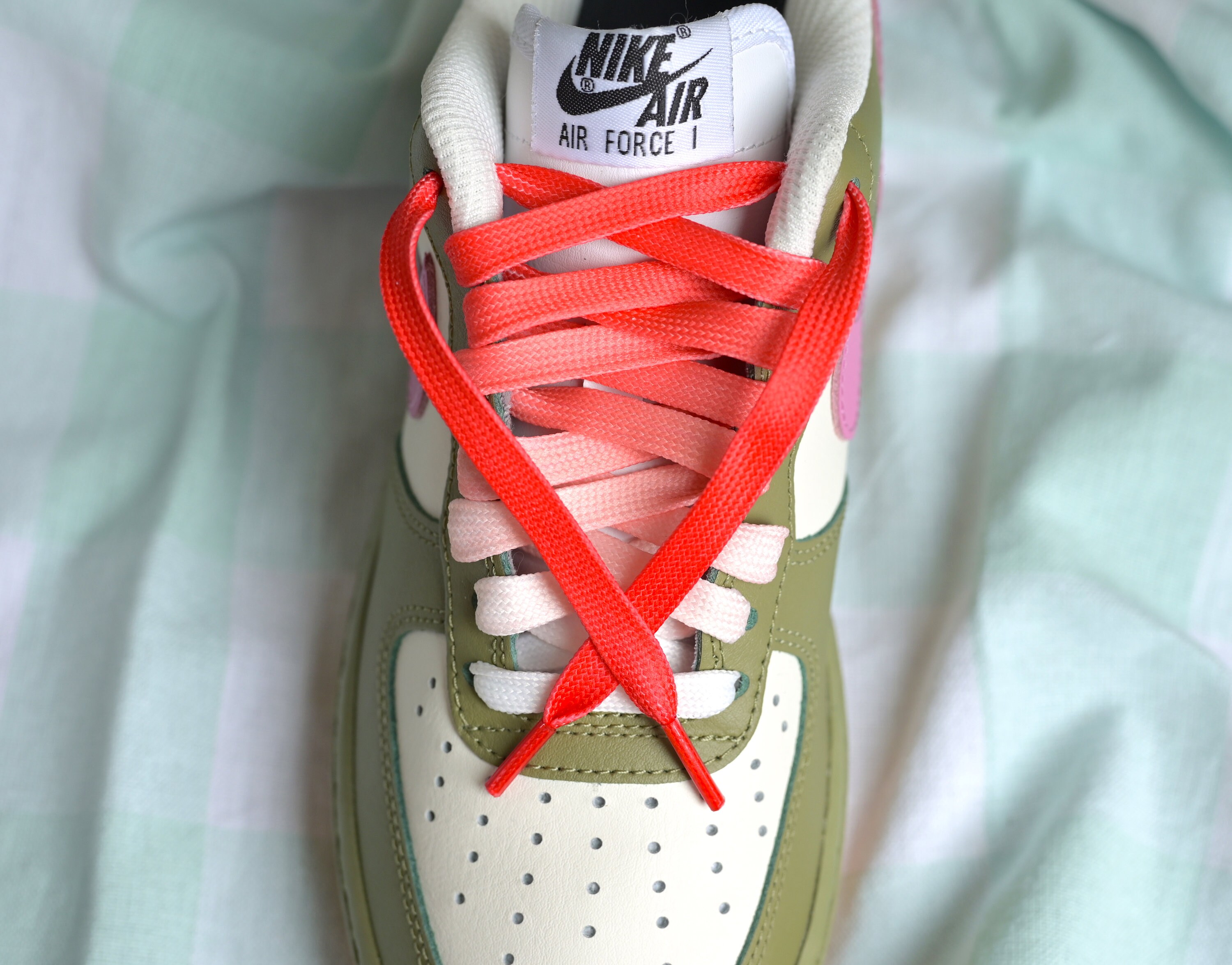 Red Shoelaces Gradient Shoestrings Summer Laces Tie Dye Etsy