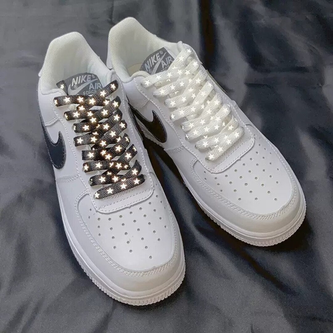 Reflective Shoelaces Stars Shoelaces Short and Long Laces Etsy