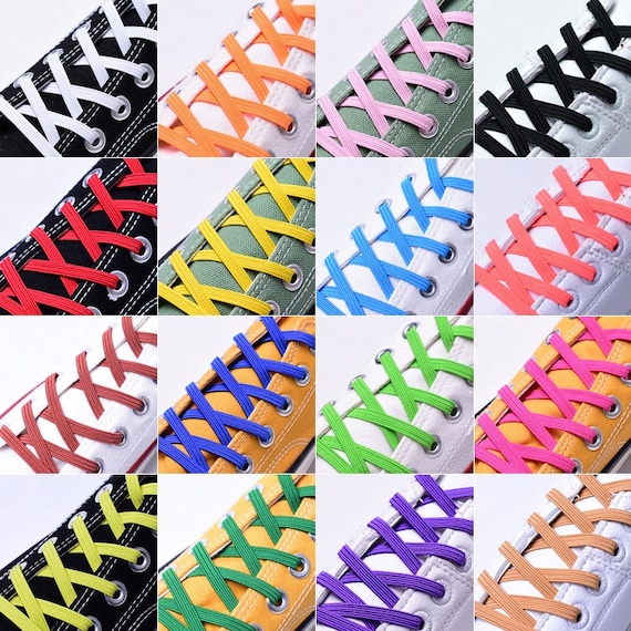 NO TIE SHOELACES, Very Stretchy, Elastic, High Quality, Tieless Strings for  Old Shoes 