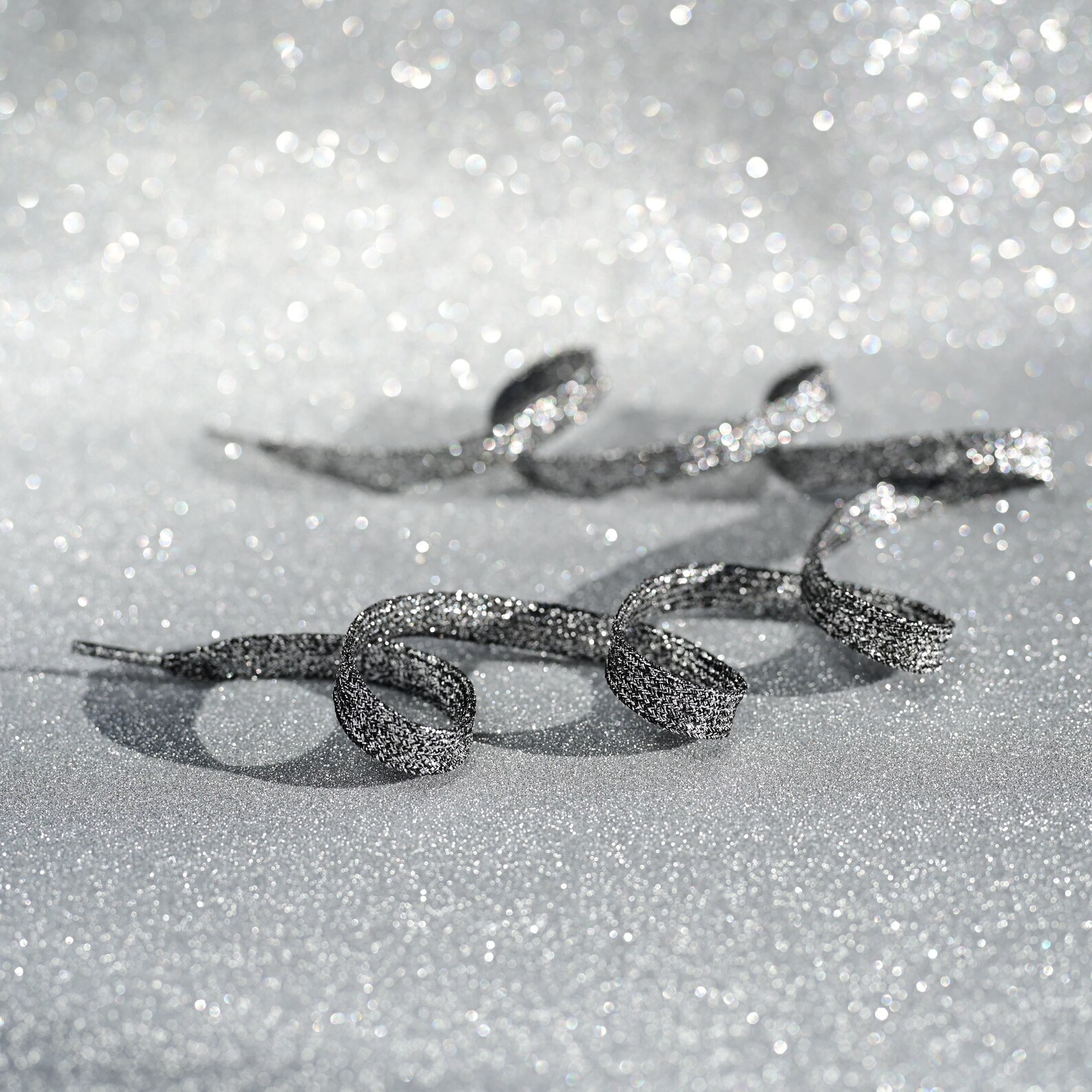 Black Silver Shoelaces for Golden Goose Sneakers Metallic Etsy