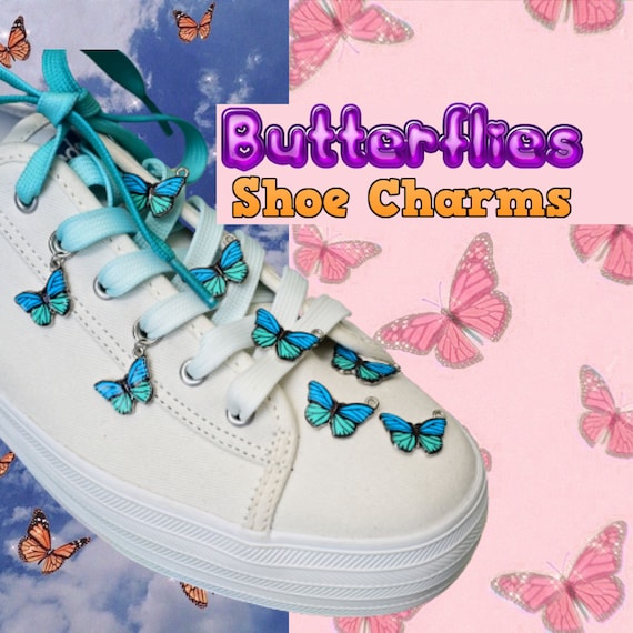 Shoelace Charms Decorations for Shoes - Butterflies
