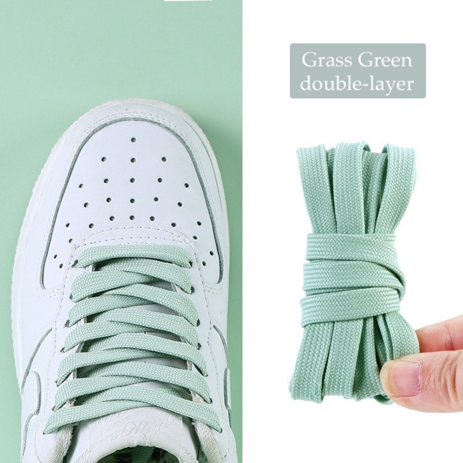 GREEN Shoelaces 1 Pair for Men Women Laces for Sneakers Etsy