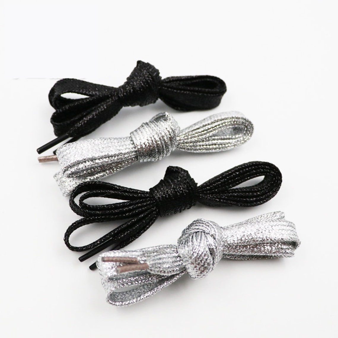 silver shoe laces
