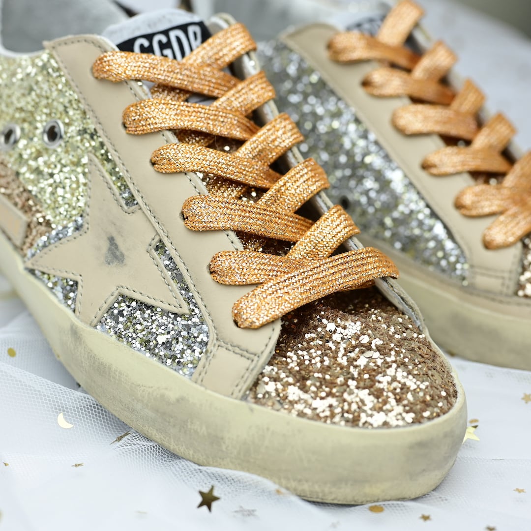 Shoelaces for Golden Goose Sneakers Shoes Gold Metallic Etsy