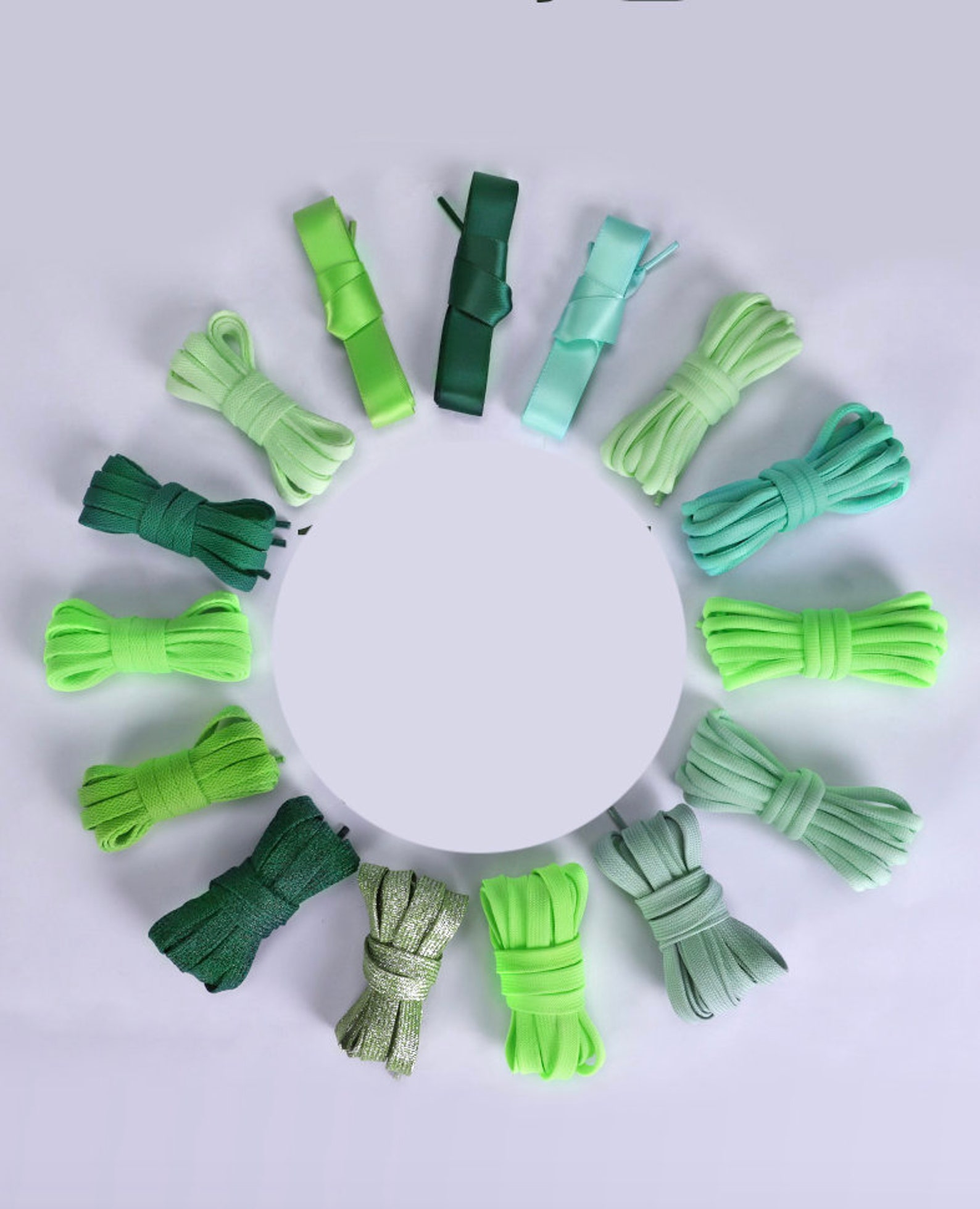 GREEN Shoelaces 1 Pair for Men Women Laces for Sneakers Etsy