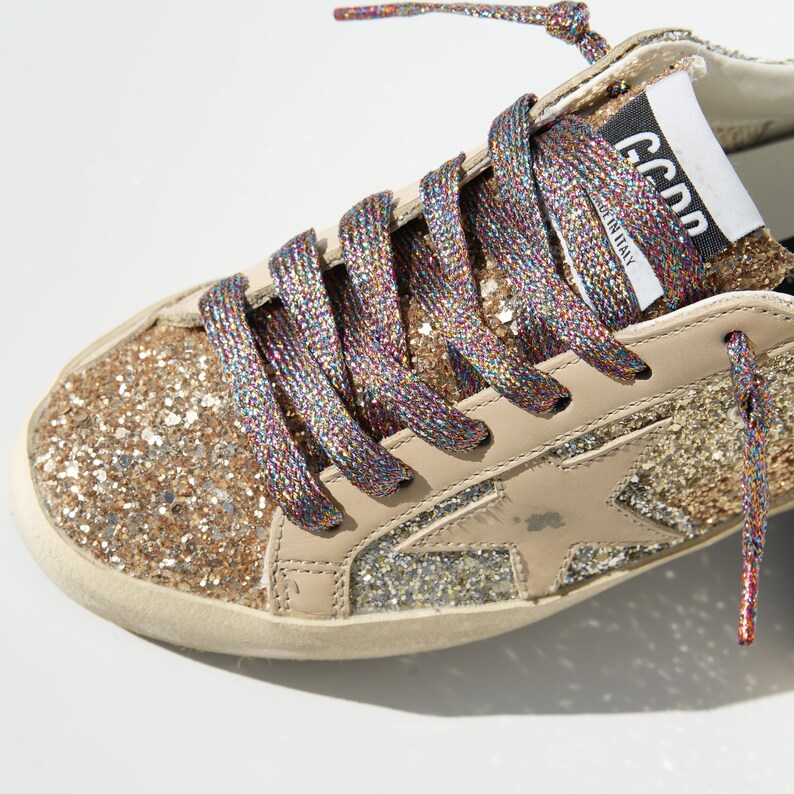 Shoelaces for Golden Goose Sneakers Black Blue Pink Metallic Etsy