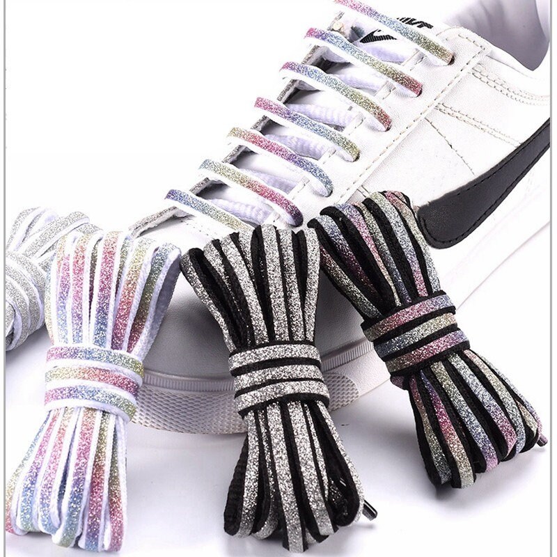 Sparkling Shinning Shoelaces Stars Unique Glitter Shoe Laces Etsy