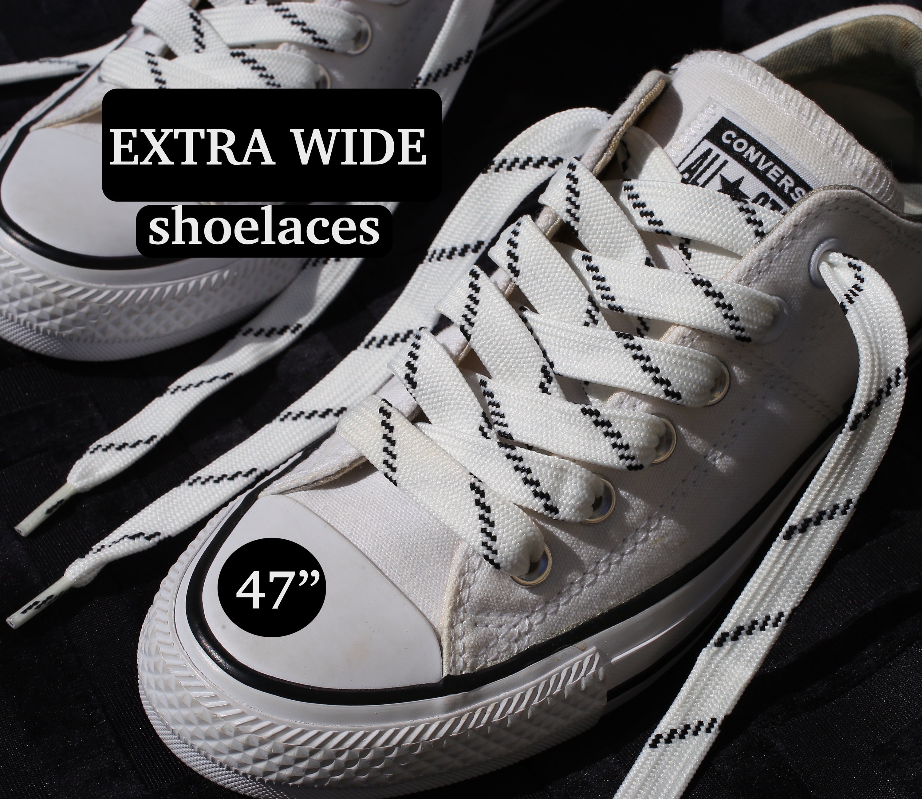 Converse top wide laces