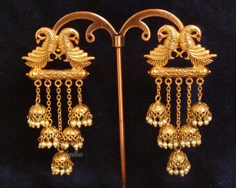 Genuine 22k Gold Earrings Chandelier Jhumka Hallmark 916 Etsy Genuine 22k Gold Earrings Chandelier Jhumka Hallmark 916 Etsy
