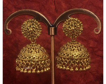 22k Gold Jhumka Etsy 22k Gold Jhumka Etsy