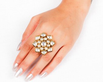 Kundan big rings clearance