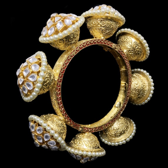 Kundan Polki Bracelets, Feature : Gold Polished done, Style : Modern at  Best Price in Delhi