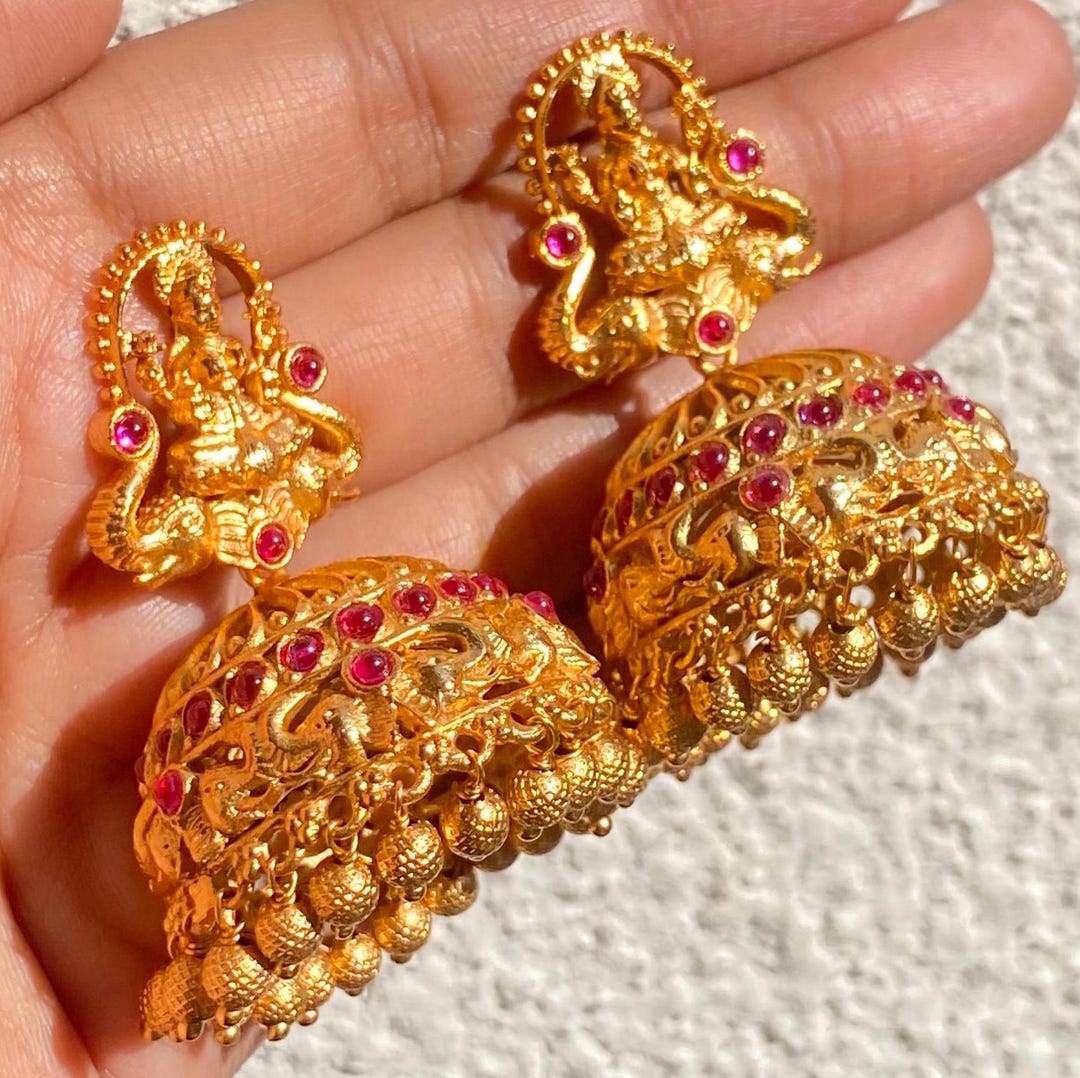Jhumka Designs Rubi Jhumka Price Earrings Designs Ruby Earrings