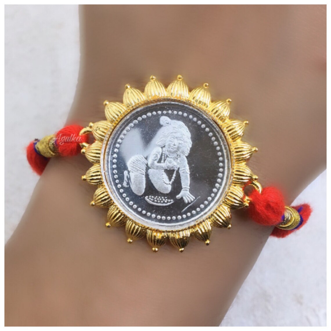 Silver Bracelet Rakhi Rakhi for Brother Designer Thread Etsy