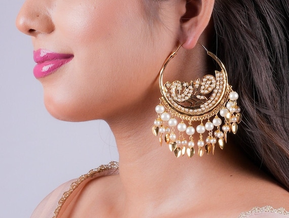 Peacock Jhumka Waliya Earrings With Pipal Patti In Jadau | Multicolour  Earrings | actionsofcompassion.com