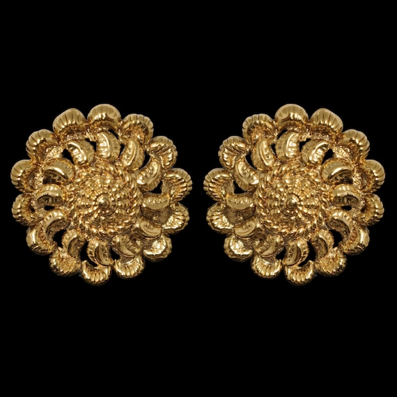 India Stud Earrings Antique Gold Plated Small Studs Temple Earrings South Indian Jewelry Round Indian Gold Stud Earrings Traditional Earring Etsy