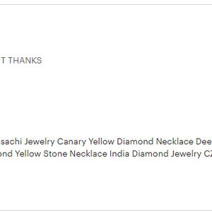 Sabyasachi JewelryDeepika Padukone Yellow CZ Necklace Oscar Jewelry Sabyasachi Yellow Diamond Yellow Moissaanite Sabyasachi Necklace  Nita Ambani Jewelry American Diamond Yellow Stone Jewelry Isha Ambani Jewelry