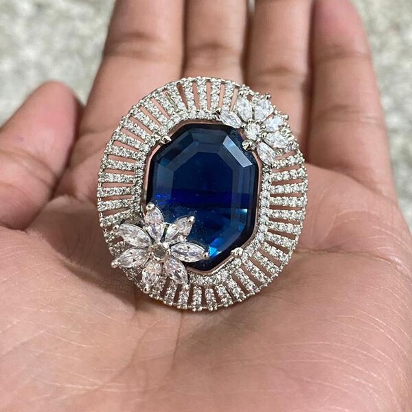 Large Stone Ring - Etsy