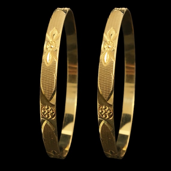 Buy 1 Gram Gold Jewellery India Gold Bangle Kada Bracelet South Online in  India - Etsy