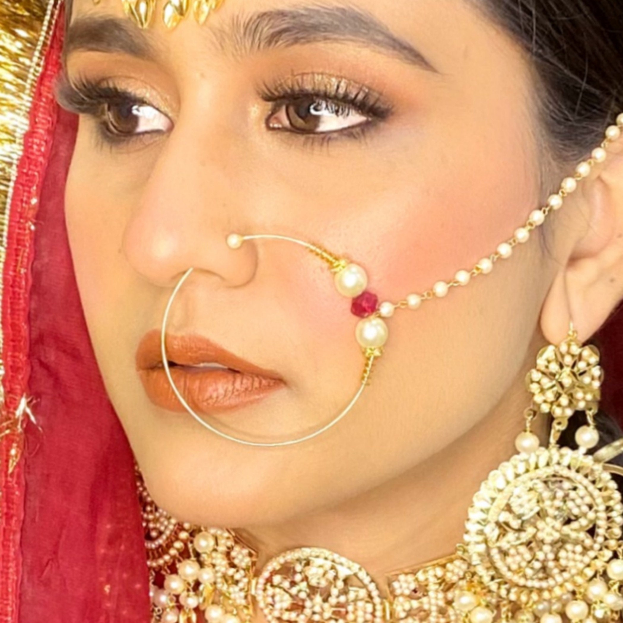 Om jewels Gold-plated Plated Alloy Nose Ring Price in India - Buy Om jewels  Gold-plated Plated Alloy Nose Ring Online at Best Prices in India |  Flipkart.com