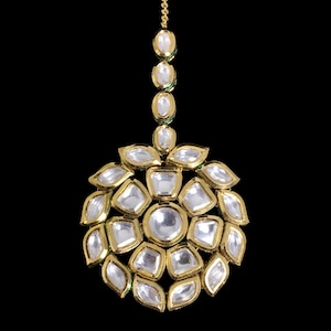 Kundan Maang Tikka Polki Tikka Sabyasachi Jewelry Designer Indian Wedding Tikka Jadau Jewelry Bridal Kundan Forehead Tikka Pakistani Jewelry