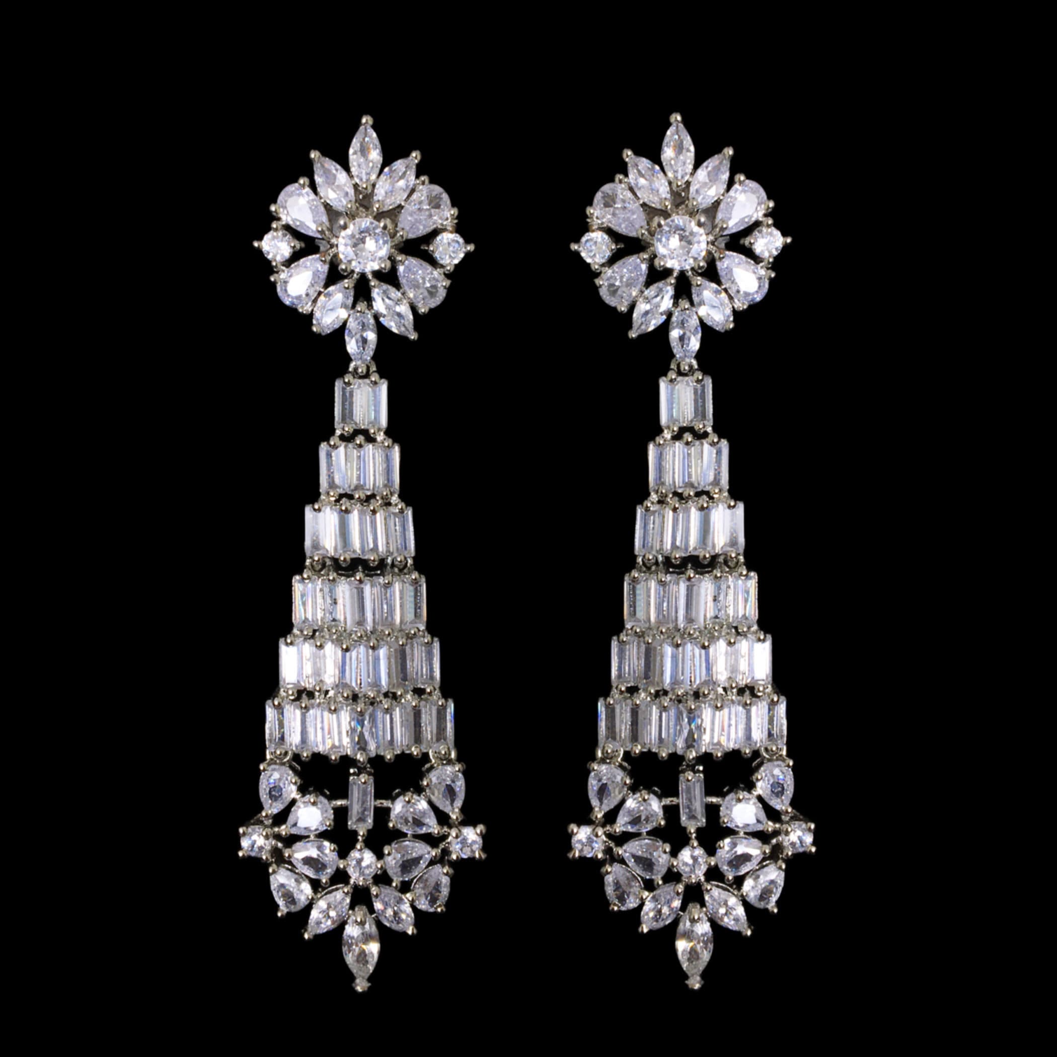 Buy Biba Turquoise & Pearl White Brass Chandelier Earrings Online At Best  Price @ Tata CLiQ