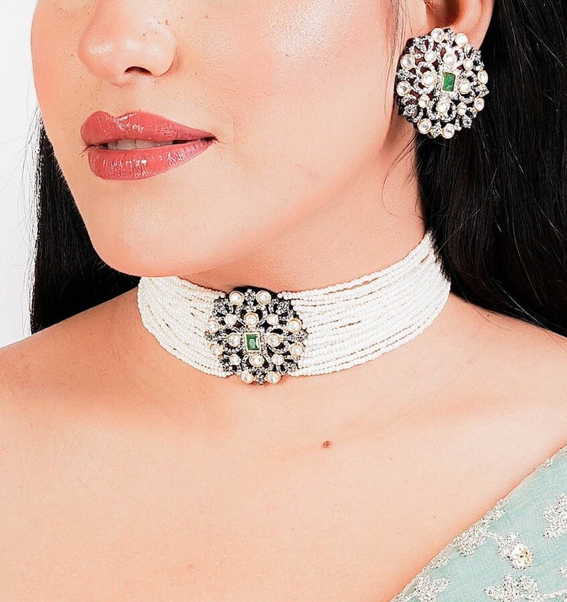 Green Polki Necklace	Polki Jewelry	Victorian Polki	Kundan Jewelry	Kundan Pearl	Kundan Necklace	Emerald Kundan	Sabyasachi Choker	Kundan Choker	Jadau Necklace	Polki Necklace	Victorian Jewelry	Sabyasachi Jewelry Sabyasachi Jewelry Kundan Choker Set