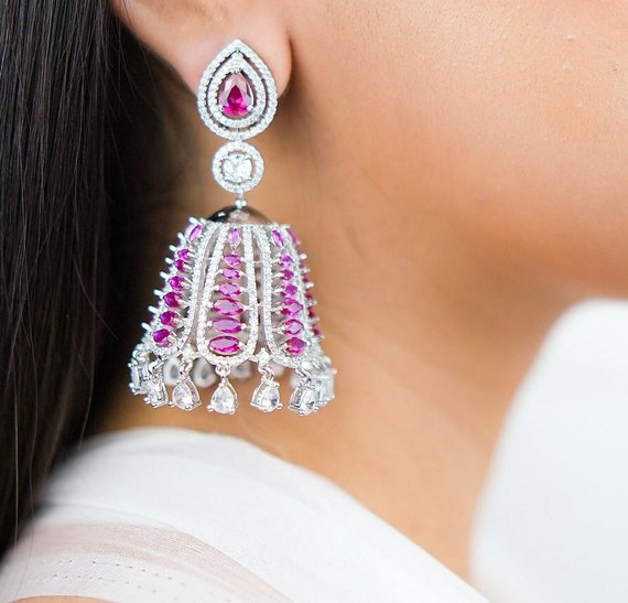 Ruby jhumka on sale