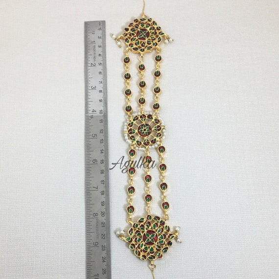 Sheeshphool Kundan Matha Patti Headband Sheesh Patti Kundan Hair
