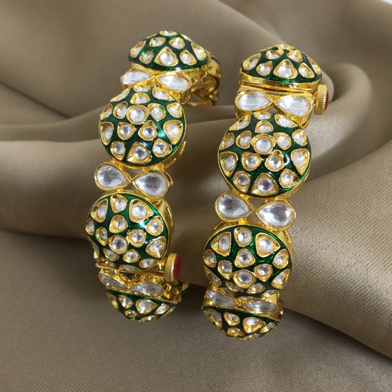 Dazzling Polki Diamond Bangles ~ Latest Jewellery Designs | Bangles jewelry  designs, Bangles, Gold jewelry fashion