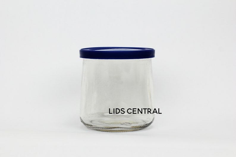 4 Pack of Oui Lids for Glass Yogurt Container Blue Food Etsy