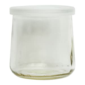 Oui Deckel * Einzeln verkauft * für Glas Joghurt Behälter * klar * Lebensmittelecht * Handwerk * Glasdeckel * Kunststoffdeckel * Normale Dose * Petite Dose