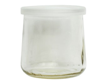 Oui Lids * Sold Individually * For Glass Yogurt Container * Clear * Food Safe * Crafts * Jar Lids * Plastic Lids * Regular Jar * Petite Jar