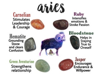 aries stone ring