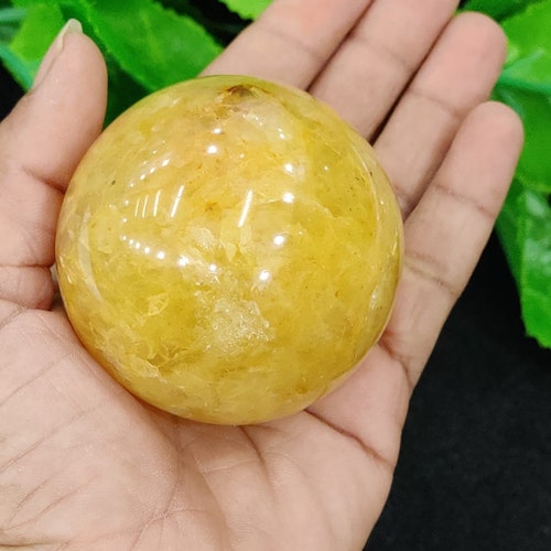 52 MM Beautiful Golden Healer Quartz Stone Sphere Orb 239 Gram Healing Crystal Reiki Energy Stone Meditation Rock Chakra shops Spiritual Ball