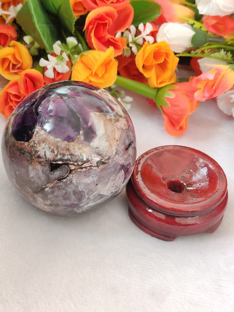 Auralite 23 Sphere Crystal AltarStone RedHematite Tip /& Sunken Record keeper Crown Chakra Meditation Chakra Healing Crystal  466 Gram