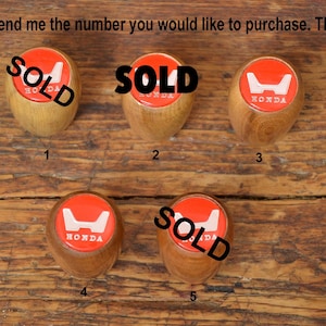 Vintage Honda Shifter In Wood