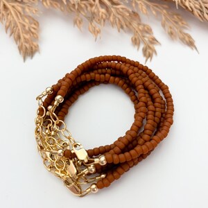Baby bracelet- TERRA COTTA- toddler bracelet