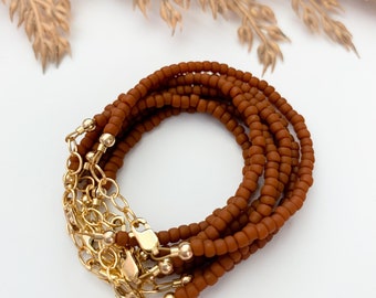 Baby bracelet- TERRA COTTA- toddler bracelet