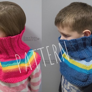 Neckwarmer PATTERN | Child - Adult Neckwarmer PATTERN | digital download