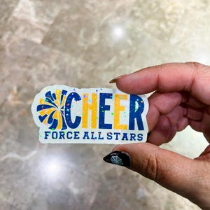 Custom Cheerleading Stickers | Water Bottle Stickers | Cheer Sticker Pack | Laptop Stickers | Cheerleader Gift | Cheerleader Stickers