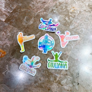 Custom Cheerleader Stickers | Water Bottle Stickers | Cheer Sticker Pack | Laptop Stickers | Cheerleader Gift | Custom Cheer Stickers