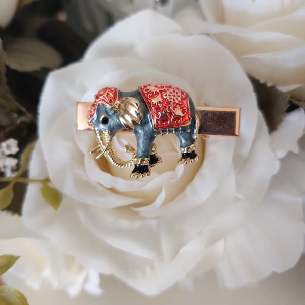 Elephant Hair Clip Etsy