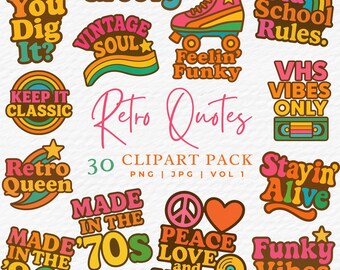 80s Retro Clipart Bundle: Neon Designs, Roller Skate, VHS Tape (Digital Download)