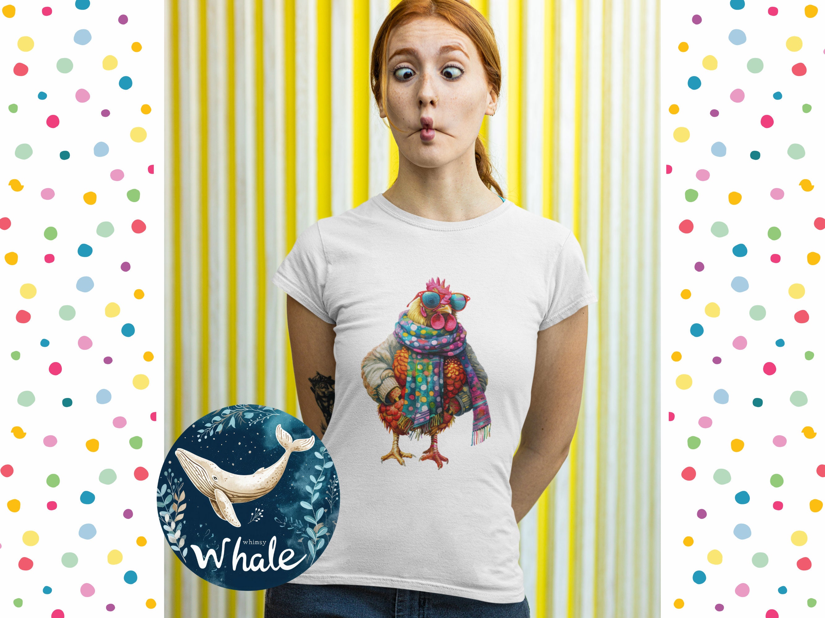 Watercolor Chicken Clipart Bundle | 19 Funny Farm Animal Pngs (digital ...
