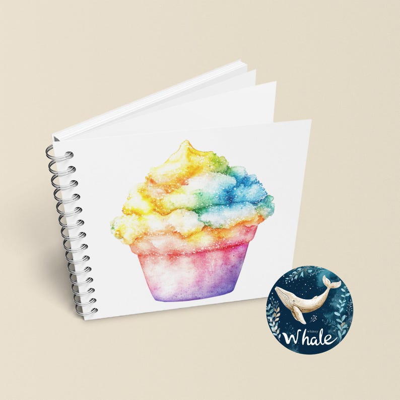 Snow Cone Clipart Bundle, 18 Watercolor Summer Shaved Ice Snowcone